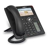 Snom D785 IP Telefon, SIP Tischtelefon Farbe + SmartScreen, 12 SIP-Identitäten, Sensorhakenschalter, Bluetooth, USB, 48 selbstbeschriftende Schlüssel (12 physische), Schwarz, 00004349