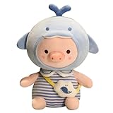 tYuNBd Niedliche Delfin Schwein Plüsch Spielzeug Tiere Schweinchen Plüschtiere Puppe weiche Kinder Spielzeug für Mädchen Kawaii Raum Dekor 35cm 1