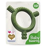 Baby Nom ® Beißring Baby Kühlend - BPA-Frei Beissring Baby Kühlend, Zahnungshilfe Baby, Greifling Baby, Beißspielzeug Baby, Greifspielzeug Baby zum Baby Zahnen, Teething Toy Baby, Kauspielzeug Baby