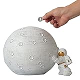 MTFBQ Sparschwein Hochzeit Sparschwein Astronaut & Planet Spardose, Astronaut Spielzeug Mit Planet Spardose Harz Gelddose Für Weltraumdekor, Kinder Und Jungen Mädchen Erwachsene