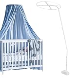 Baby Himmelhalter für Babybett, Himmelstange Himmelhalter Schleierhalter für Babybett Kinderbett Stubenwagen Wiege, Baby Mobile Halterung Verstellbares Moskitonetz Zubehör