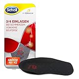 Scholl In-Balance 3/4 Einlegesohlen für Schuhe in Größe 40-42 – Sohlen bei Schmerzen von Knie bis Ferse – 1 Paar nicht klebende Einlagen