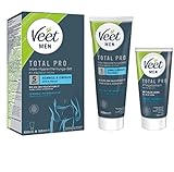 Veet Men Intim-Haarentfernungs-Set - Enthaarungscreme für den Intimbereich, für Männer - 100 ml Tube & 50 ml Pflegebalsam