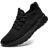 Damyuan Damen Sportschuhe Schuhe Sneaker Turnschuhe Laufschuhe Tennisschuhe lechit Fitnessschuhe Slip on Walkingschuhe schwarz 40