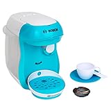 Theo Klein Bosch Tassimo Happy Kaffeemaschine I Mit Sound, Wassereinfüllmöglichkeit und Wasserdurchlauffunktion I Maße: 20 cm x 16 cm x 20 cm I Spielzeug für Kinder ab 3 Jahren