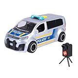 Dickie Toys - Citroën SpaceTourer – 15 cm großes Polizeiauto, inkl. Blitzer, Licht und Sound, Polizeibus für Kinder ab 3 Jahre