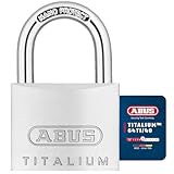 ABUS Vorhängeschloss Titalium 64TI/40 - 2er Set, gleichschließend - Kellerschloss mit Schlosskörper aus Spezial-Aluminium - gehärteter Stahlbügel - ABUS-Sicherheitslevel 5