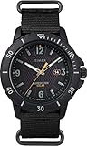 Timex Expedition Gallatin Solar Herren-Armbanduhr, rutschhemmend, schwarzes Nylonband, 44 mm TW2U30300