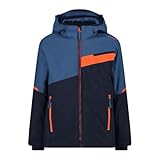 CMP Jungen-Skijacke aus Twill, Schwartz-Blau, 140