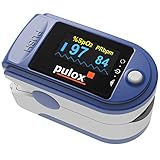 Pulsoximeter PULOX PO-200 Solo in Blau Fingerpulsoximeter für die Messung des Pulses und der Sauerstoffsättigung am Finger