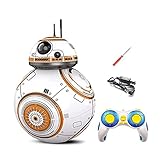 ZYCARE Star Wars Bb8 Fernbedienung Roboter 360 °, Rolling Singing Lustige Spielzeug Kugel 2,4g Rc Magnetische Roboter, RC BB8 360 ° Rollkugel Magnetischer Mini-Roboter Für Kinder