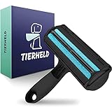 TIERHELD® Tierhaarentferner für Kleidung, Sofa, Auto - Fusselrolle Tierhaare wiederverwendbar - Katzenhaarentferner - Hundehaare entfernen - Tierhaarbürste - Fusselbürste Tierhaare - Lint Roller