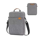 Kbnuetyg Tablet Sleeve Tasche - Schutzhülle, Stoßfeste Tablet Hülle | Griff Tragetasche mit Schultergurt, Tablet Tasche Aufbewahrungstasche Multifunktionale Laptoptasche für Büro Reise Schule, grau,