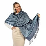 Schal Damen-Schal-Kashmir Weich wie Kashmir- Schal-Seide Leicht-Schal Herbst-Halstuch Damen-Pashmina-Schal Herren-Schal Damen Winter-Schals und Tücher für Damen-Schal Winter-Halstuch. (Jeans Blue)