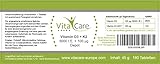 VitaCare Vitamin D3 + K2 Depot - 180 Tabletten - Nahrungsergänzungsmittel mit 5000 I.E. hochdosiertem Vitamin D3 + 100 µg K2- MK7 (All-trans)