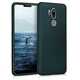 kwmobile Case kompatibel mit LG G7 ThinQ/Fit/One Hülle - Schutzhülle aus Silikon metallisch schimmernd - Handyhülle Metallic Petrol