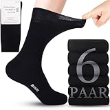 Belloxis 6 Paare Diabetikersocken Herren 43-46 Bambus Socken Herren 43-46 Diabetiker Socken Ohne Gummibund Herren Bambussocken Socken Ohne Bund