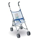 Corolle 9000140730 - Mon Grand Poupon Puppenbuggy blau für alle 36-42cm Babypuppen