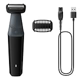 Philips Bodygroom Series 3000, wasserfester Trimmer für Intimbereich und Körper, gründliche und angenehme Rasur, Ganzkörperpflege, 50 Min. Laufzeit, Modell BG3017/01