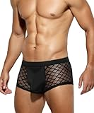 Casey Kevin Sexy Boxershorts Herren Transparente Unterwäsche Männer Durchsichtige Reizwäsche Unterhose Sexy Shorts