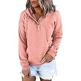 Longpullover T Shirt Casual Gestreift Hoodie Entspannt Casual Pullover Damen Stehkragen Christmas Pullover