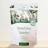 VivaNutria Camu Camu Presslinge 2000 Stück I 500g | Rohkostqualität I 100% reine Camu Camu Tabletten I aus kontrolliertem Anbau und laborgeprüft | hochdosiertes Vitamin C | vegan