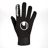 uhlsport Fußball Feldspielerhandschuhe - Feldspieler-Handschuhe für Herren, Damen, Kinder - Running Jogging Handschuhe mit Micro-Grip-Profil für warme und trockene Hände bei kaltem Wetter, 8