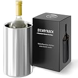 SilverRack Weinkühler Edelstahl - Champagner Kühler - Flaschenkühler als Wein-, Sektkühler und Getränke Kühlung - Wine Cooler - Weinflaschenkühler outdoor um Wein und Sekt Flaschen zu kühlen