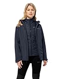 Jack Wolfskin Damen Glaabach 3in1 Jkt W Jacket, Night Blue, L EU