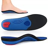 PCSsole Komfort Arch Support Orthopädische Einlegesohlen, Schuheinlagen bei Plantarfasziitis, Fersensporn, Plattfuß, Einlegesohlen Arbeitsschuhe für Herren & Damen,Blau, EU44-45