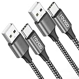 RAVIAD USB C Kabel [2Pack 2M] 3.1A Ladekabel USB C Schnellladekabel Nylon USB C Ladekabel für iPhone 15 Pro Max, Samsung Galaxy S24 S23 S22 S21 S20 Note 10, Huawei P60, Google Pixel, Xperia XZ