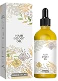 Natürliches Haaröl Zum Haarwachstum Beschleunigen Mit Biologischen Rosmarinöl, Rizinusöl, Mandelöl Und Arganöl Als Haarmaske Und Haarkur, Hair Strengthening & Nourishing Serum