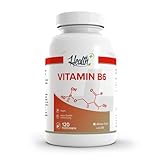 Health+ Vitamin B6 - 120 Kapseln mit 50mg P-5-P pro Kapsel, aktive Form von B6, für den Eiweißstoffwechsel und die Regulierung der Hormontätigkeit, Made in Germany