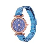 GAROZATION Quarzuhr Mit Stahlband Leichte Armbanduhr Herrenarmbanduhren Damen-digitaluhren Herren Digitaluhren Smartwatch Dekorative Armbanduhr Herrenuhren Junge Uhr Rostfreier Stahl Blue