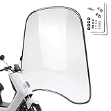 Motorrad Windschutzscheibe, Motorrad Spoiler, Windschild Windschutzscheibe Für Motorräder Elektrische Fahrzeuge,Bruchsicheres, Winddichtes, Kältefestes PC-Schild Für Motorräder, Elektroautos