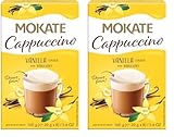 MOKATE® Cappuccino Chocolate | 160g Geschmack: Vanille | Instantkaffee Kaffeegetränk Instantkaffee Samtig und Aromatisch Cremiger Getränk Kaffee Getränkepulver aus löslichem Bohnenkaffee