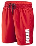 PUMA Herren Badehose Badeshorts Summer Deluxe Swim Shorts - New red - Gr. M