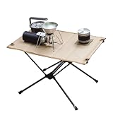 leryveo Outdoor-Klapptisch - Campingtisch aus Aluminiumlegierung,Robuster Klapptisch für den Außenbereich mit Tragetasche für, Strand, Grillen, Reisen, Terrasse, Picknick