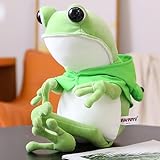 GudiWH Kawaii Cartoon Frosch plüsch Spielzeug plüsch lustig Frosch Puppe plüsch kreatives Weihnachten Geburtstagsgeschenk für Kinder 45cm 1