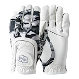 Wilson Staff Golfhandschuh, Fit-All JR Glove, One-Size, Für Jugendliche, Linke Hand, Weiß/Schwarz, Mikrofaser-Synthetik, WGJA00913