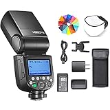 Godox V860III-S Blitz Blitzgerät für Sony-Kameras, 76Ws 2.4G HSS Kamerablitz, 0.01-1.5s Zykluszeit, 7.2V/2600mAh Li-Ion Akku, 10 Stufen LED Modellierlampe, Kamerablitz Speedlite