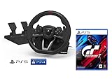 PS5 Lenkrad und Pedale Sony Playstation 4/5 lizensiert [Neues Modell kompatibel mit PS5] + Gran Turismo 7 [PS5]