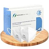 SAFECARE 10 x COVID-19 Antigen Schnelltest I Neue Variante 2024 I 2 x KINGFA FFP2 Masken I Corona Schnelltest für Zuhause mit CE1434 Zertifizierung I Laientest + E-Book (Let's talk about Gesundheit)