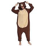 LBJR Ganzkörper Kostüm Jumpsuit Onesie Tier Fasching Karneval Halloween kostüm Cosplay Schlafanzüge Erwachsene