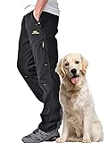 yeyity Herren Softshellhose Gefüttert Outdoorhose Wasserdicht Wanderhose Warm Skihose Snowboardhose Winddichte Thermohose Schneehose Winter Trekkinghose(MH4409,Black,36)