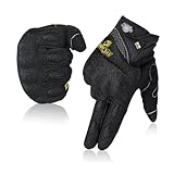 Motorradhandschuh Herren Motorradhandschuhe atmungsaktive Vollfinger-Motorradhandschuhe Touchscreen Knöchelhandschuhe