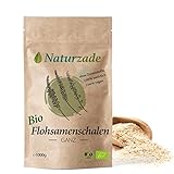 Flohsamenschalen Bio 1kg Naturzade Hochwertiges Rohkostqualität 99% Reinheit, Indische Premium Qualität