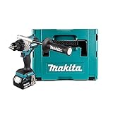 Makita Ddf486 g1J Bohrschrauber 130 Nm Bl Lxt 18 V + 1 Akku 18 V 6 Ah Li-Ion Bl1860B + Makpac Koffer, DDF486G1J