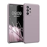 kwmobile Hülle kompatibel mit Samsung Galaxy A52 / A52 5G / A52s 5G Hülle - Silikon Handy Case - Handyhülle weiche Oberfläche - kabelloses Laden - Purple Cloud