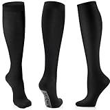 CAMBIVO 3 Paar Kompressionsstrümpfe Damen Herren, Kompressionssocken, Stützstrümpfe, Thrombosestrümpfe, Compression Socks für Erholung, Sport, Laufen, Flug, Reise, Alltag